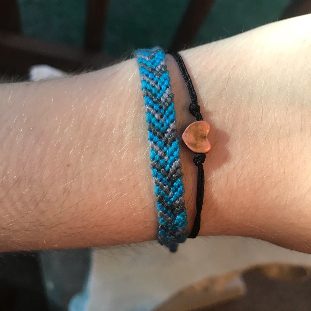 🦈“Shark Bait” Blue/Grey Friendship Bracelet🦈